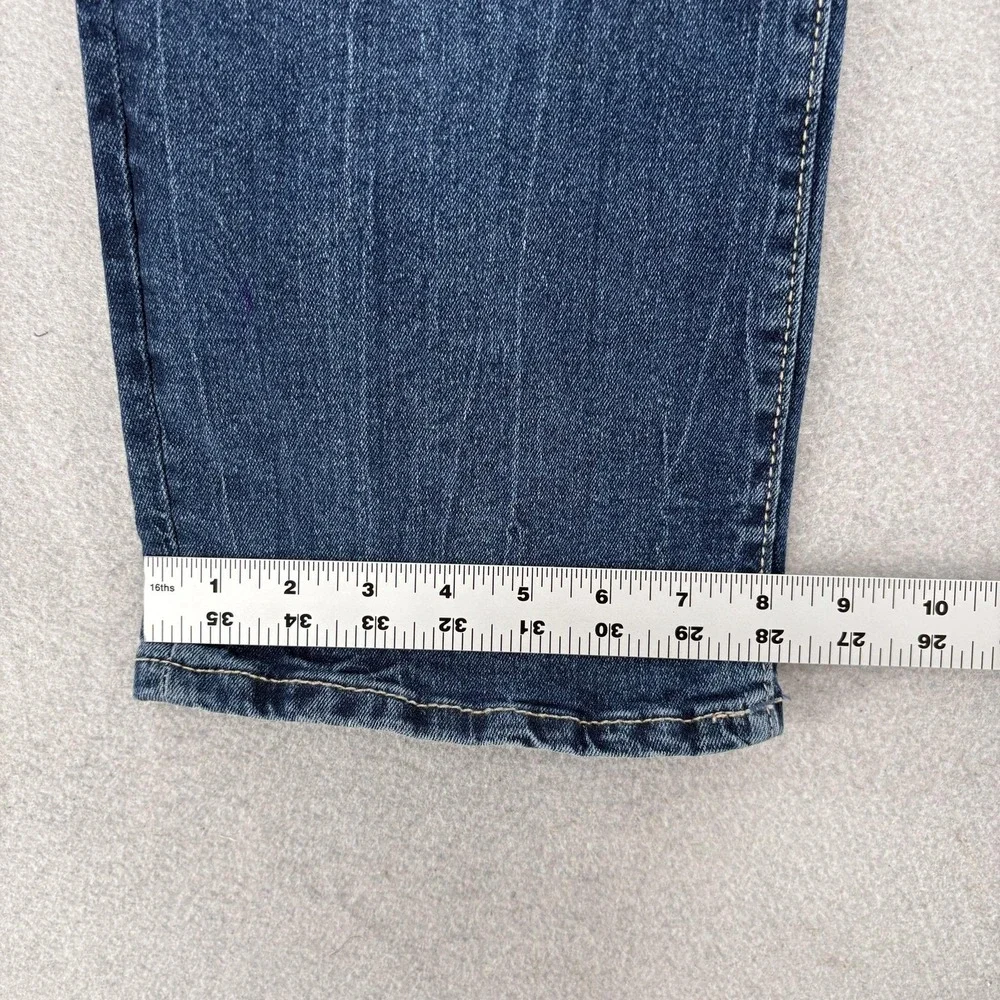 True Religion Ricky SN Flap Jeans Mens 40x32 Blue Relaxed Straight Stretch Denim